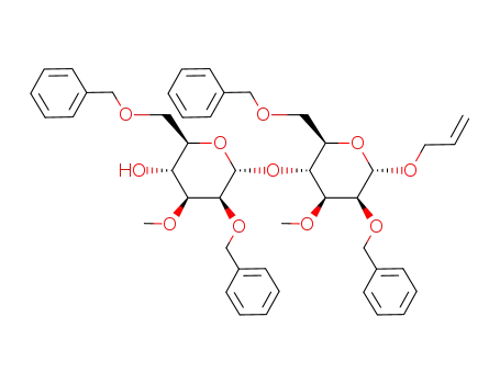 (2R,3R,4S,5S,6R)-6-((2R,3R,4S,5S,6S)-6-Allyloxy-5-benzyloxy-2-benzyloxymethyl-4-methoxy-tetrahydro-pyran-3-yloxy)-5-benzyloxy-2-benzyloxymethyl-4-methoxy-tetrahydro-pyran-3-ol