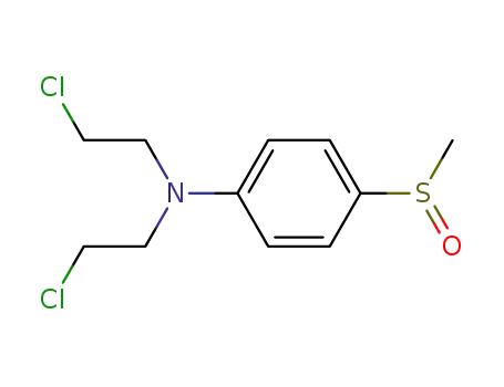 Molecular Structure of 141612-08-0 (4-(methylsulfinyl)phenyl nitrogen mustard)