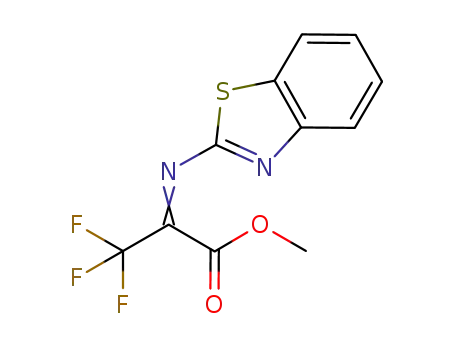 Molecular Structure of 942231-83-6 (methyl 3,3,3-trifluoro-2-[(1,3-benzothiazol-2-yl)imino]propanoate)