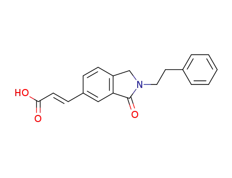 2-Propenoic acid,
3-[2,3-dihydro-3-oxo-2-(2-phenylethyl)-1H-isoindol-5-yl]-, (2E)-