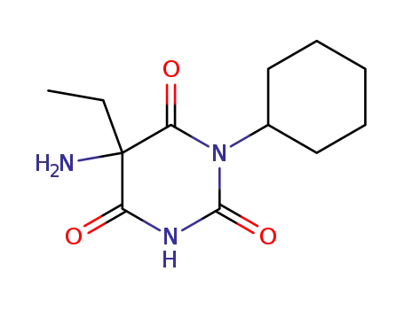 5-amino-1-cyclohexyl-5-ethylbarbituric acid