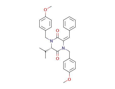 (6S,3E)-3-benzylidene-6-isopropyl-1,4-bis-(4-methoxybenzyl)-piperazine-2,5-dione