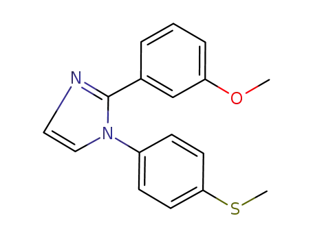 2-(3-methoxyphenyl)-1-(4-methylsulfanylphenyl)-1H-imidazole