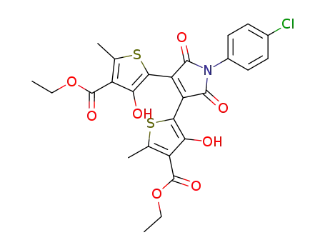 3,4-bis(4-ethoxycarbonyl-3-hydroxy-5-methyl-2-thienyl)-1-(4-chlorophenyl)-1H-pyrrol-2,5-dione