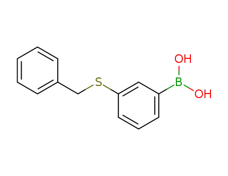 Molecular Structure of 854778-48-6 (3-Benzylsulfanylphenylboronic acid)