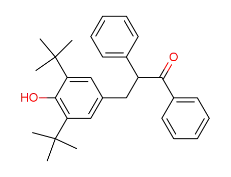 Molecular Structure of 938174-17-5 (3-[3,5-bis(1,1-dimethylethyl)-4-hydroxyphenyl]-1,2-diphenylpropan-1-one)