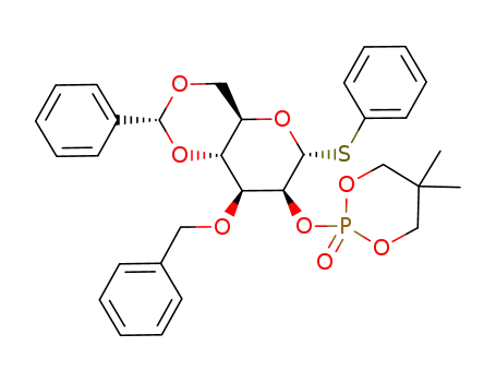 phenyl 3-O-benzyl-4,6-O-benzylidene-3-2-O-(2,2-dimethyltrimethylene phosphornoyl)-α-D-thiomannopyranoside