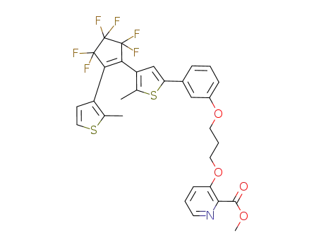 3-[3-(3-{4-[3,3,4,4,5,5-hexafluoro-2-(2-methylthiophen-3-yl)cyclopent-1-enyl]-5-methylthiophen-2-yl}phenoxy)propoxy]pyridine-2-carboxylic acid methyl ester