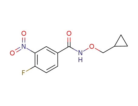 N-(cyclopropylmethoxy)-4-fluoro-3-nitrobenzamide