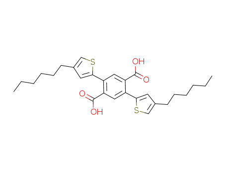 2,5-bis[2'-(4'-hexylthienyl)]-1,4-benzenedicarboxylic acid