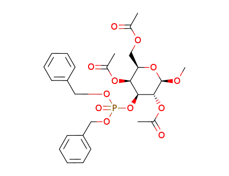 dibenzyl O-(1-O-methyl-2,4,6-tri-O-acetyl-β-D-galactopyranos-3-yl)phosphate