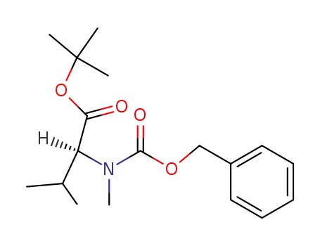 Molecular Structure of 23161-76-4 (L-Valine, N-methyl-N-[(phenylmethoxy)carbonyl]-, 1,1-dimethylethyl ester)