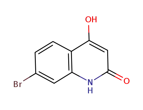 Molecular Structure of 100748-65-0 (2(1H)-Quinolinone, 7-bromo-4-hydroxy-)