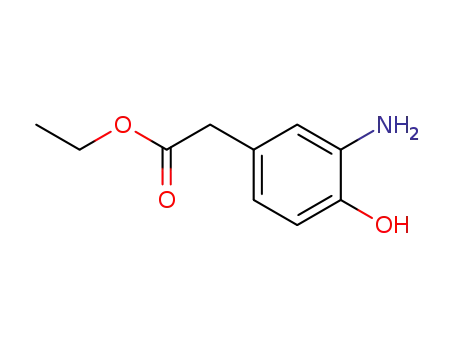 Molecular Structure of 86818-19-1 (METHYL 2-(3-AMINO-4-HYDROXYPHENYL)ACETATE)