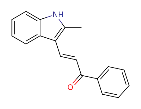 2-Propen-1-one, 3-(2-methyl-1H-indol-3-yl)-1-phenyl-