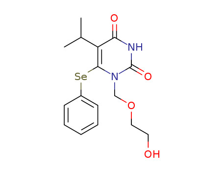 1-((2-HYDROXYETHOXY)METHYL)-5-(ISOPROPYL)-6-(PHENYLSELENO)URACILCAS