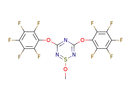 1l4-1,2,4,6-Thiatriazine, 1-methoxy-3,5-bis(pentafluorophenoxy)-