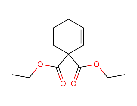 Molecular Structure of 122086-31-1 (diethyl 2-cyclohexene-1,1-dicarboxylate)