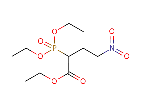 Molecular Structure of 947412-78-4 (Butanoic acid, 2-(diethoxyphosphinyl)-4-nitro-, ethyl ester)