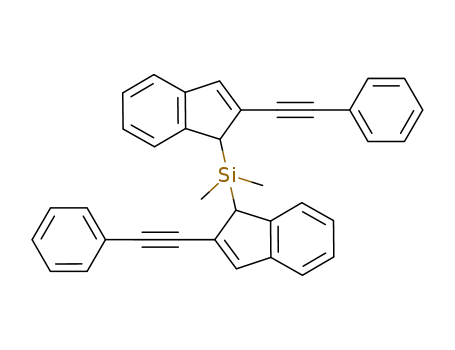 dimethyl{bis[2-(phenylethynyl)-1H-inden-1-yl]}silane