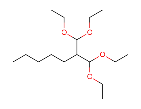 Molecular Structure of 30989-73-2 (2-DIETHOXYMETHYL-1,1-DIETHOXYHEPTANE)