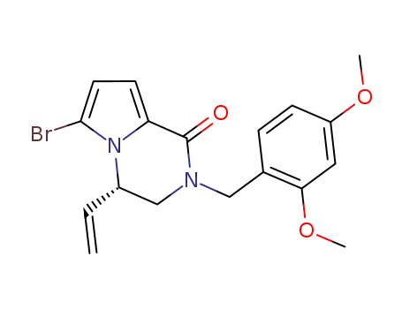 (S)-6-bromo-2-(2,4-dimethoxy-benzyl)-4-vinyl-3,4-dihydro-2H-pyrrolo[1,2-a]pyrazin-1-one