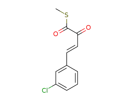 (E)-S-methyl 4-(3-chlorophenyl)-2-oxobut-3-enethioate