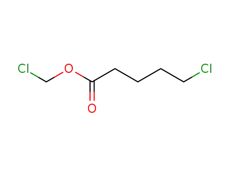 Molecular Structure of 80482-35-5 (Pentanoic acid, 5-chloro-, chloromethyl ester)