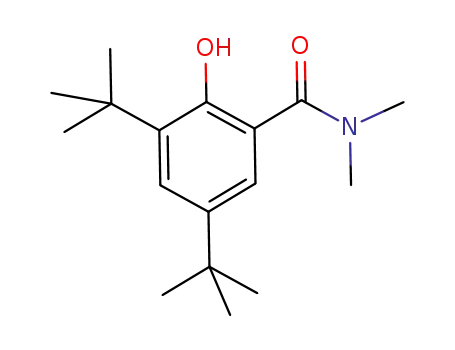 Molecular Structure of 949004-85-7 (3,5-di-tert-butyl-2-hydroxy-N,N-dimethylbenzamide)