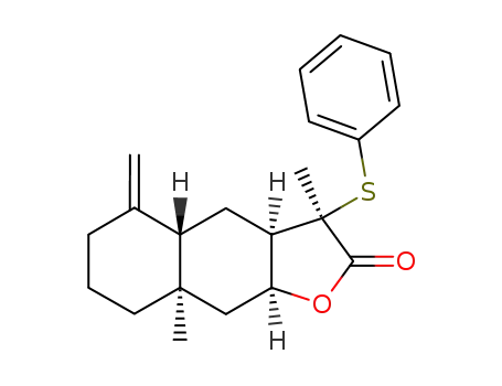 3aβ,4,4aα,5,6,7,8,8a,9,9aβ-decahydro-3β,8aβ-dimethyl-5-methylene-3β-(phenylthio)naphtho<2,3-b>furan-2(3H)-one