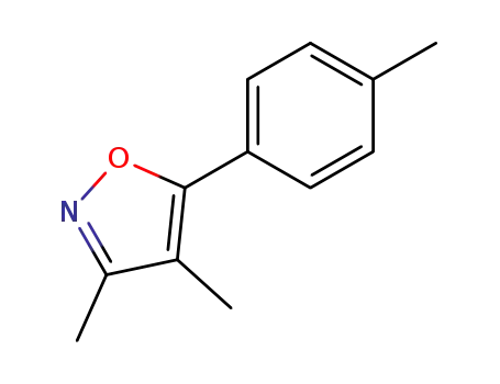 Molecular Structure of 61314-43-0 (Isoxazole, 3,4-dimethyl-5-(4-methylphenyl)-)