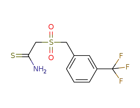 Molecular Structure of 175276-83-2 (2-[3-(TRIFLUOROMETHYL)BENZYLSULFONYL]THIOACETAMIDE)