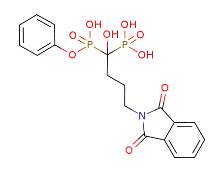 [4-(1,3-dioxo-1,3-dihydroisoindol-2-yl)-1-hydroxy-1-(hydroxy-phenoxy-phosphoryl)butyl]phosphonic acid