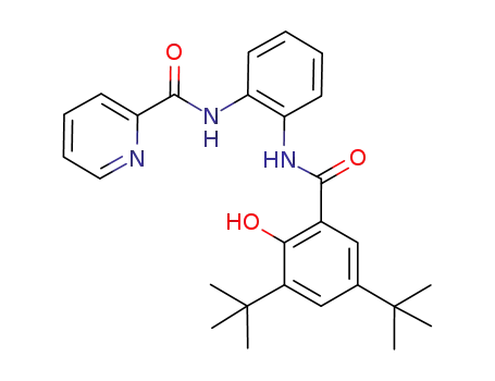 NC<sub>5</sub>H<sub>4</sub>C(O)NHC<sub>6</sub>H<sub>4</sub>NHC(O)C<sub>6</sub>H<sub>2</sub>(C(CH<sub>3</sub>)3)2OH