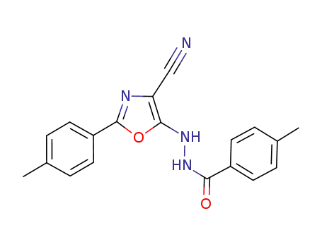 Benzoic acid, 4-methyl-,
2-[4-cyano-2-(4-methylphenyl)-5-oxazolyl]hydrazide