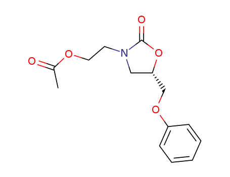 (S)-5-phenoxymethyl-3-(2-acetoxyethyl)oxazolidin-2-one