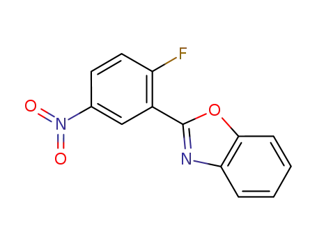 Molecular Structure of 599203-06-2 (Benzoxazole, 2-(2-fluoro-5-nitrophenyl)-)