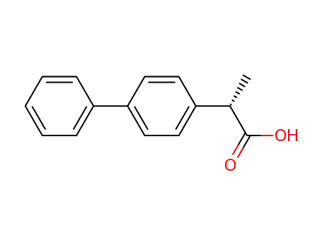Molecular Structure of 10532-14-6 ([1,1'-Biphenyl]-4-acetic acid, a-methyl-, (S)-)
