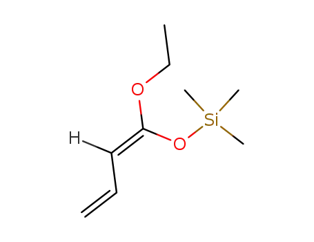 Molecular Structure of 114996-00-8 (Silane, [[(1Z)-1-ethoxy-1,3-butadienyl]oxy]trimethyl-)