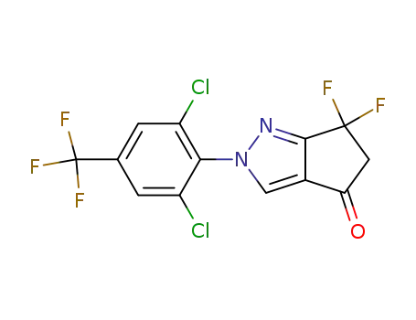 2-[2,6-Dichloro-4-(trifluoromethyl)phenyl]-6,6-difluoro-5,6-dihydro-2H-cyclopenta[c]pyrazol-4-one