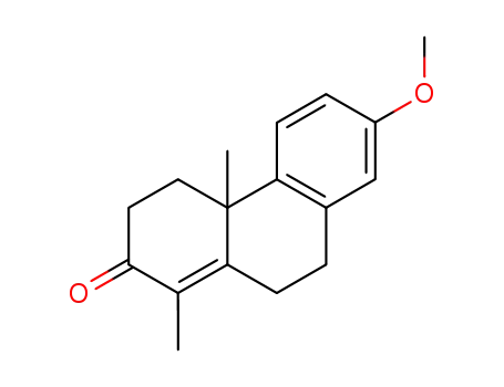 Molecular Structure of 38820-34-7 (2,3,4,4a,9,10-hexahydro-7-methoxy-1,4aβ-dimethyl-2-phenanthrone)