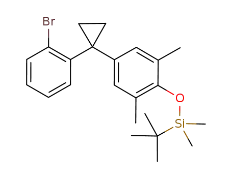 1-(2'-bromophenyl)-1-(4''-tert-butyldimethylsilyloxy-3'',5''-dimethylphenyl)cyclopropane