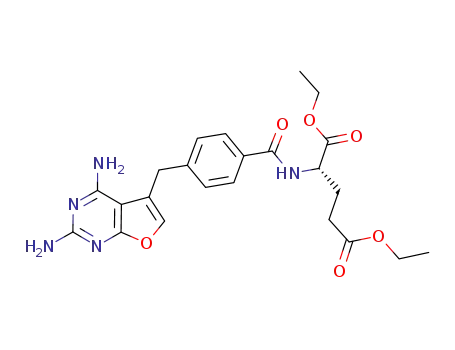 L-Glutamic acid,
N-[4-[(2,4-diaminofuro[2,3-d]pyrimidin-5-yl)methyl]benzoyl]-, 1,5-diethyl
ester