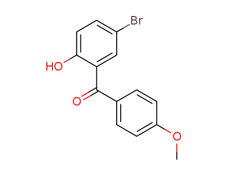 Molecular Structure of 5445-83-0 ((5-bromo-2-hydroxy-phenyl)-(4-methoxyphenyl)methanone)