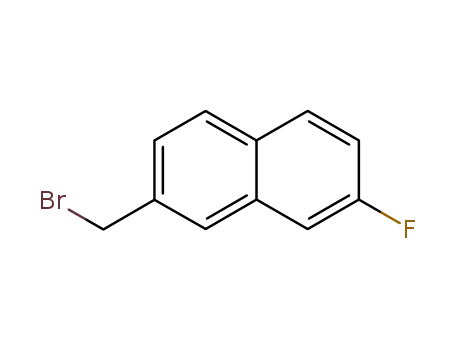 Molecular Structure of 64168-12-3 (Naphthalene, 2-(bromomethyl)-7-fluoro-)