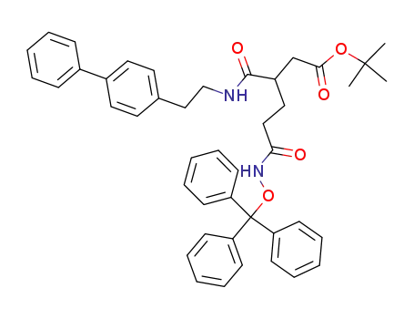 3-(2-biphenyl-4-yl-ethylcarbamoyl)-5-trityloxycarbamoyl-pentanoic acid tert-butyl ester