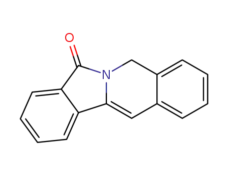 Molecular Structure of 109722-72-7 (Isoindolo[2,1-b]isoquinolin-7(5H)-one)