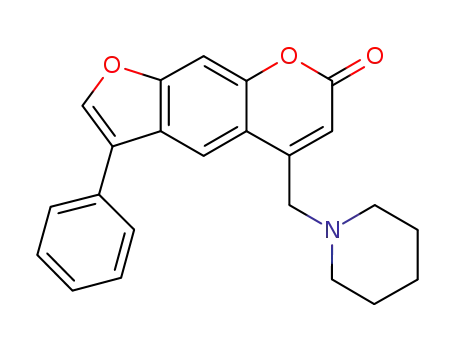 3-phenyl-5-piperidinmethyl-7H-furo[3,2-g]benzopyran-7-one