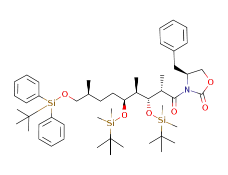 (4S)-4-benzyl-3-[(2S,3R,4R,5S,8S)-3,5-bis(tert-butyldimethylsilyloxy)-9-(tert-butyldiphenylsilyloxy)-2,4,8-trimethylnonanoyl]-1,3-oxazolidin-2-one