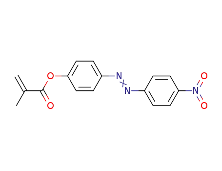Molecular Structure of 41079-23-6 (4'-methacryloxy-4-nitroazobenzene)